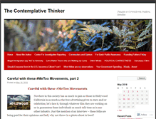 Tablet Screenshot of contemplativebeing.com